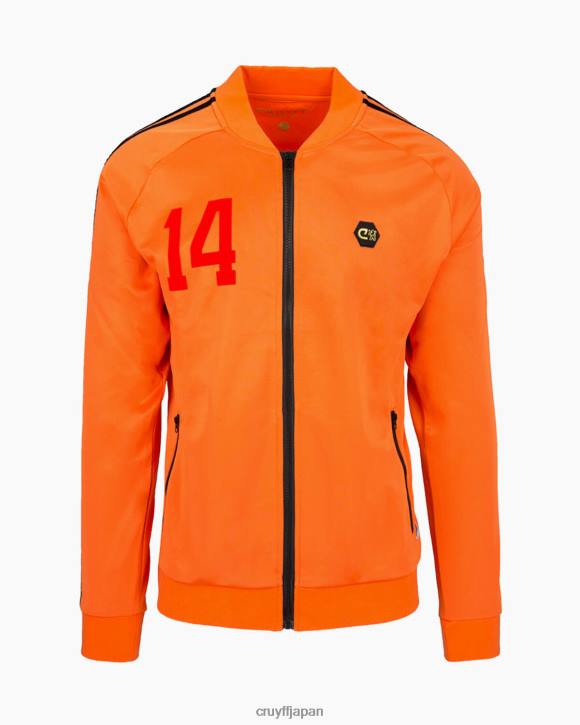 jp Cruyff 男性 1974 年ワールドカップ トラック トップ オレンジ JL48868 ジャケット