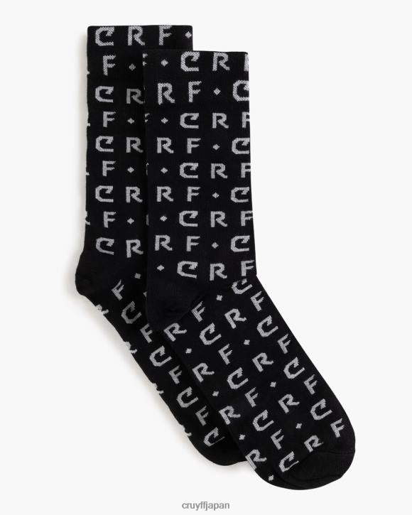 jp Cruyff ユニセックス CRFソックス 黒 JL481227 靴下