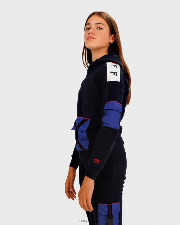 jp Cruyff ジュニア クリッパースーツのフード 紺 JL481162 スーツ