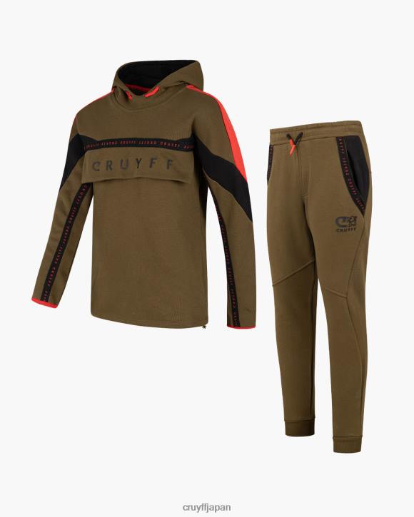 jp Cruyff ジュニア スプリットスーツ 緑/赤 JL481196 スーツ