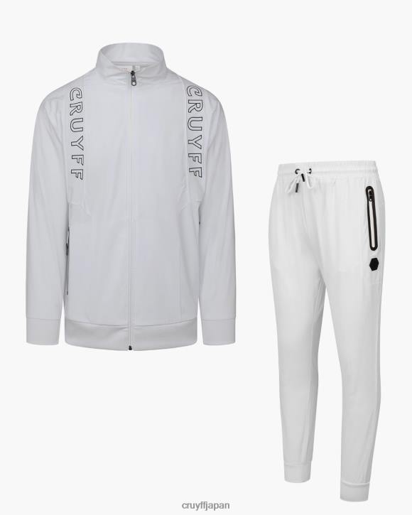 jp Cruyff 男性 デックストラックスーツ 白 JL48155 スーツ