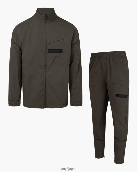 jp Cruyff 男性 スコットトラックスーツ 茶色 JL48193 スーツ