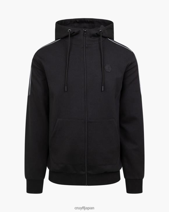 jp Cruyff 男性 エイデントラックトップ 黒 JL48225 パーカー