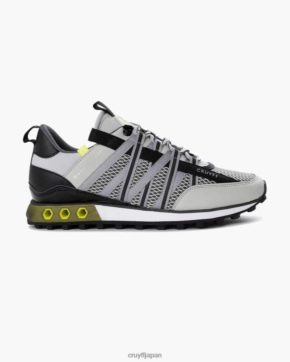 jp Cruyff 男性 フェリア モンセラート グレー/イエロー JL48272 スニーカー