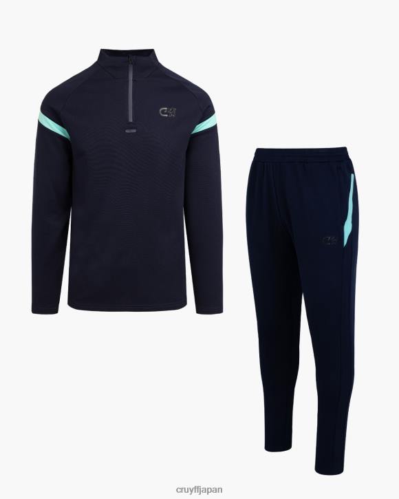 jp Cruyff 男性 コーナースーツ 海軍 JL48411 スーツ