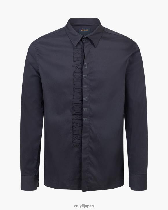 jp Cruyff 男性 ジロンシャツ 黒 JL48446 シャツ