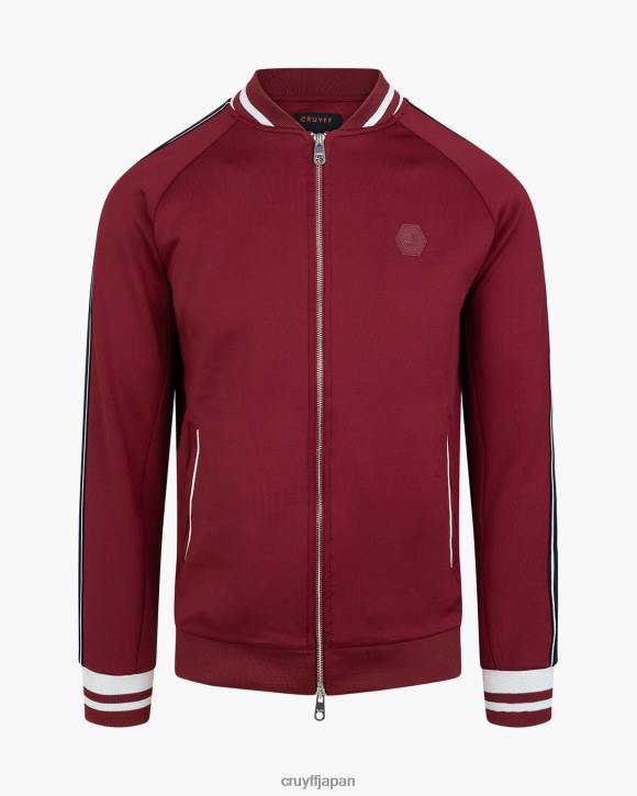 jp Cruyff 男性 サンティーノ スキューバ トラックトップ ボルドー JL48482 ジャケット