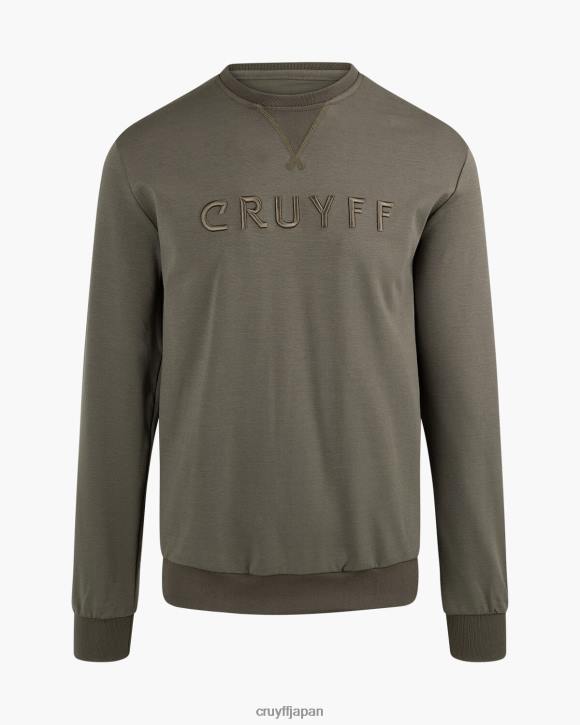 jp Cruyff 男性 トレッタセーター 緑 JL48520 セーター