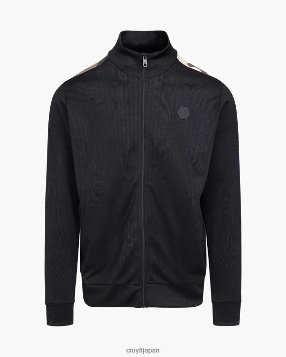 jp Cruyff 男性 モンテズトラックトップ 黒 JL48523 ジャケット