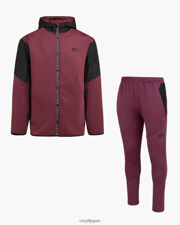 jp Cruyff 男性 クロススーツ ボルドー JL48551 スーツ