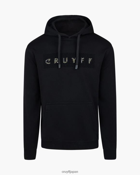 jp Cruyff 男性 アモパーカー 黒 JL48587 パーカー