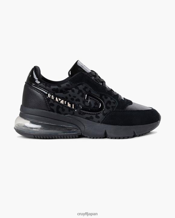 jp Cruyff 女性 ダイヤモンドフラッシュ 黒 JL48993 スニーカー