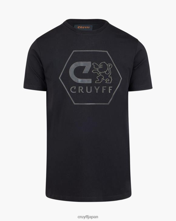jp Cruyff 男性 マヌエル ティー 黒 JL481310 Tシャツ