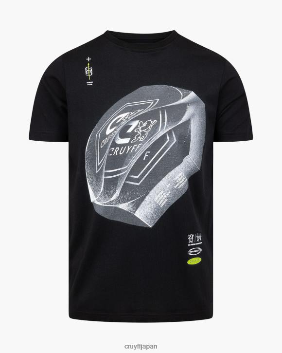 jp Cruyff 男性 アレックス ティー 黒 JL48198 Tシャツ
