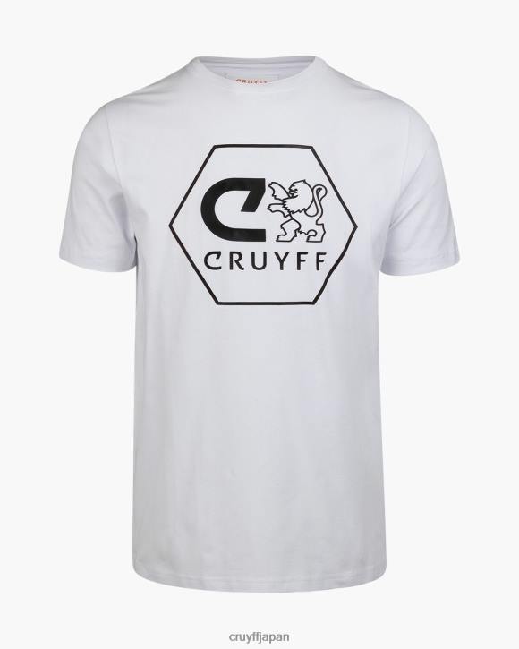 jp Cruyff 男性 マヌエル ティー 白 JL48590 Tシャツ