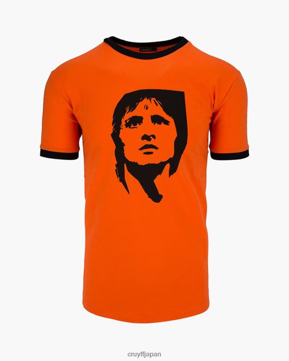 jp Cruyff 男性 アイコンティーコットン オレンジ JL48787 Tシャツ