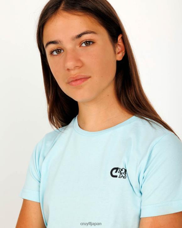 jp Cruyff ジュニア ローンTシャツ 青緑色の JL481138 Tシャツ