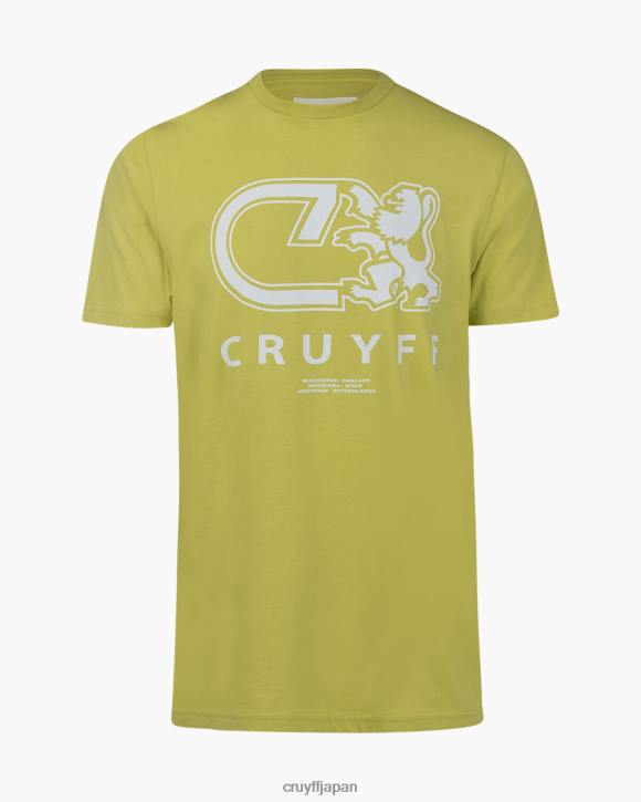 jp Cruyff 男性 アルバロ T シャツ 黄色 JL48849 Tシャツ